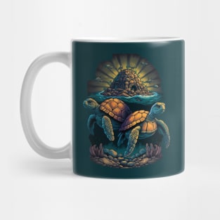 Turtles immigration-Turtle family. Mug